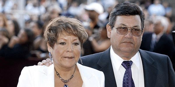 Marcella Samora and her husband Abraham Quintanilla caught together on a camera.